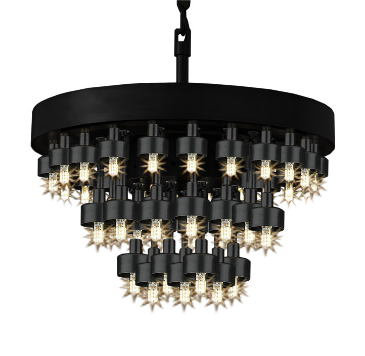 COSMOS 3-RING CHANDELIER LIGHTING CHANDELIERS GOOD FOR DINING / ENTRYWAY / FOYER / LIVING ROOM W 20” H 16.5” - G7-3427/44