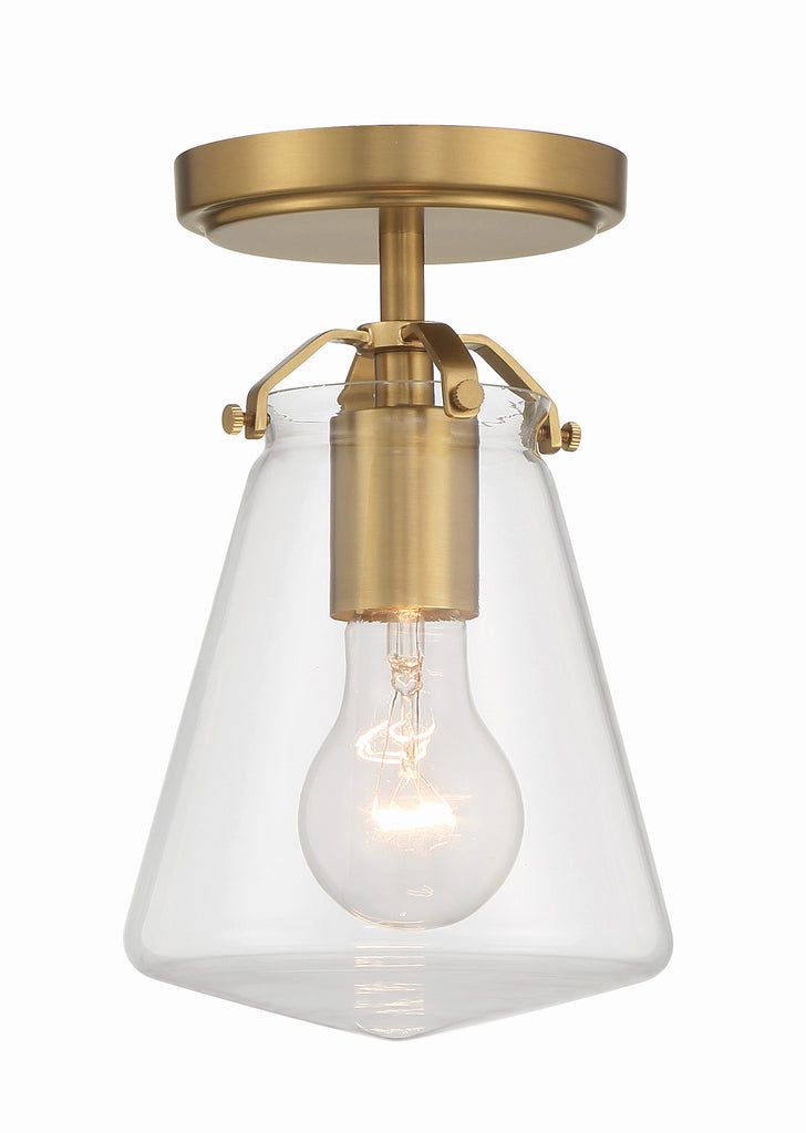 Voss 1 Light Luxe Gold Semi Flush Mount - C193-VSS-7002-LG_CEILING