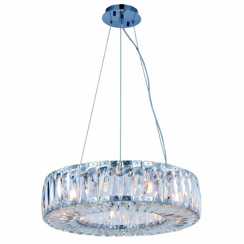 ZC121-2116D20C/RC - Regency Lighting: Cuvette 9 light Chrome Chandelier Clear Royal Cut Crystal