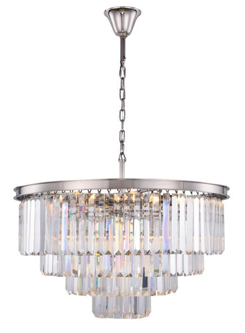 ZC121-1231D32PN/RC - Urban Classic: Sydney 17 light Polished nickel Chandelier Clear Royal Cut Crystal