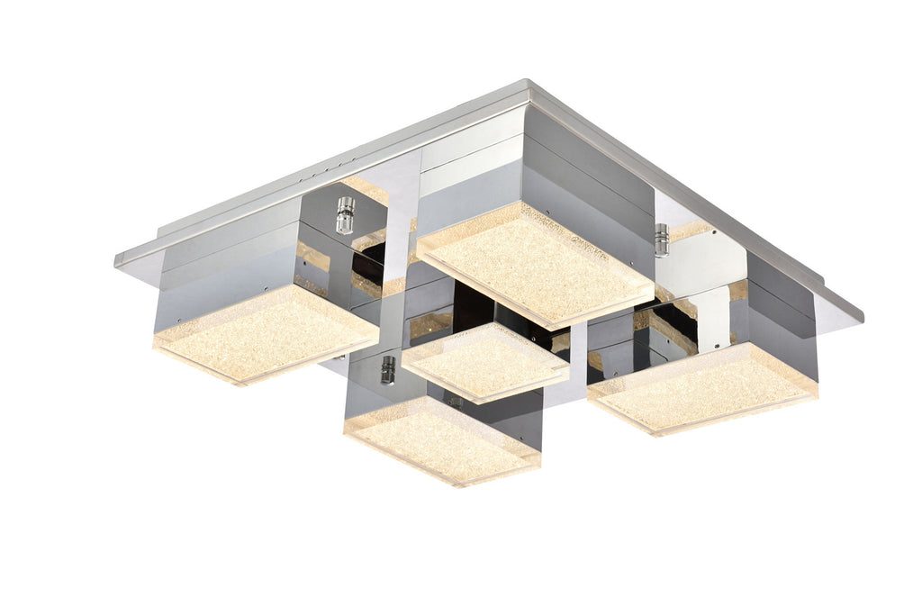 ZC121-5100F5C - Regency Lighting: Glasgow 5 Light Chrome Flush Mount