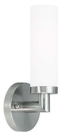 Livex Aero 1 Light Brushed Nickel Wall Sconce - C185-10103-91