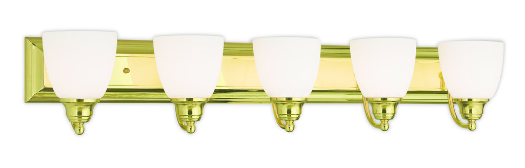 Livex Springfield 5 Light Polished Brass Bath Light - C185-10505-02