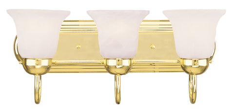 Livex Riviera 3 Light Polished Brass Bath Light - C185-1073-02