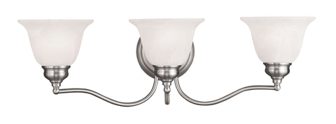 Livex Essex 3 Light Brushed Nickel Bath Light - C185-1353-91