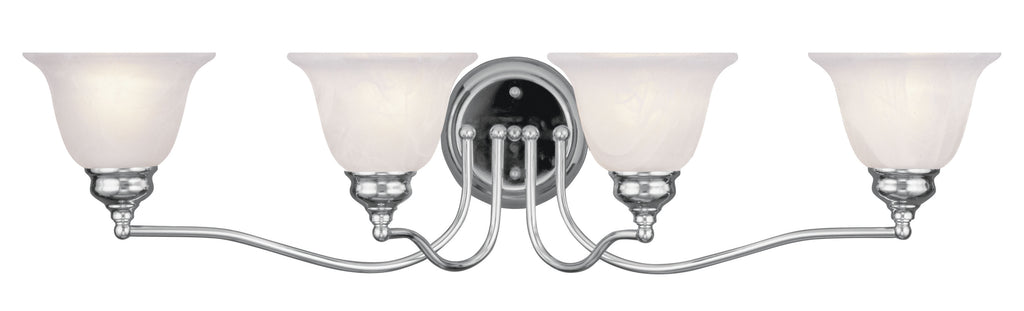 Livex Essex 4 Light Polished Chrome Bath Light - C185-1354-05