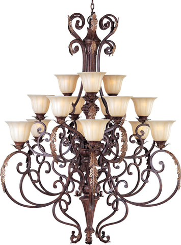 Augusta 15-Light Chandelier Auburn Florentine - C157-13567CFAF