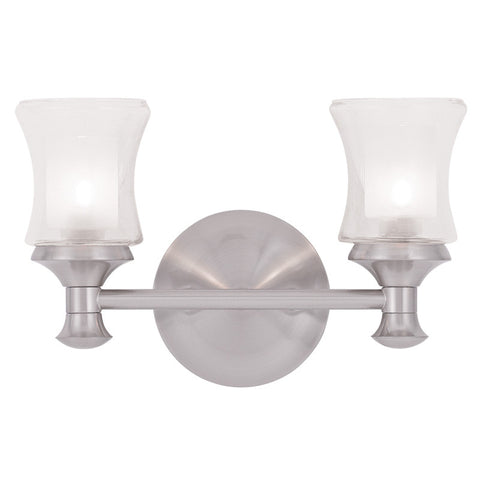 Livex Randolph 2 Light Brushed Nickel Bath Light - C185-1462-91