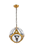 ZC121-1710D12LAB - Urban Classic: Vega 1 light in Light Antique Brass Pendant