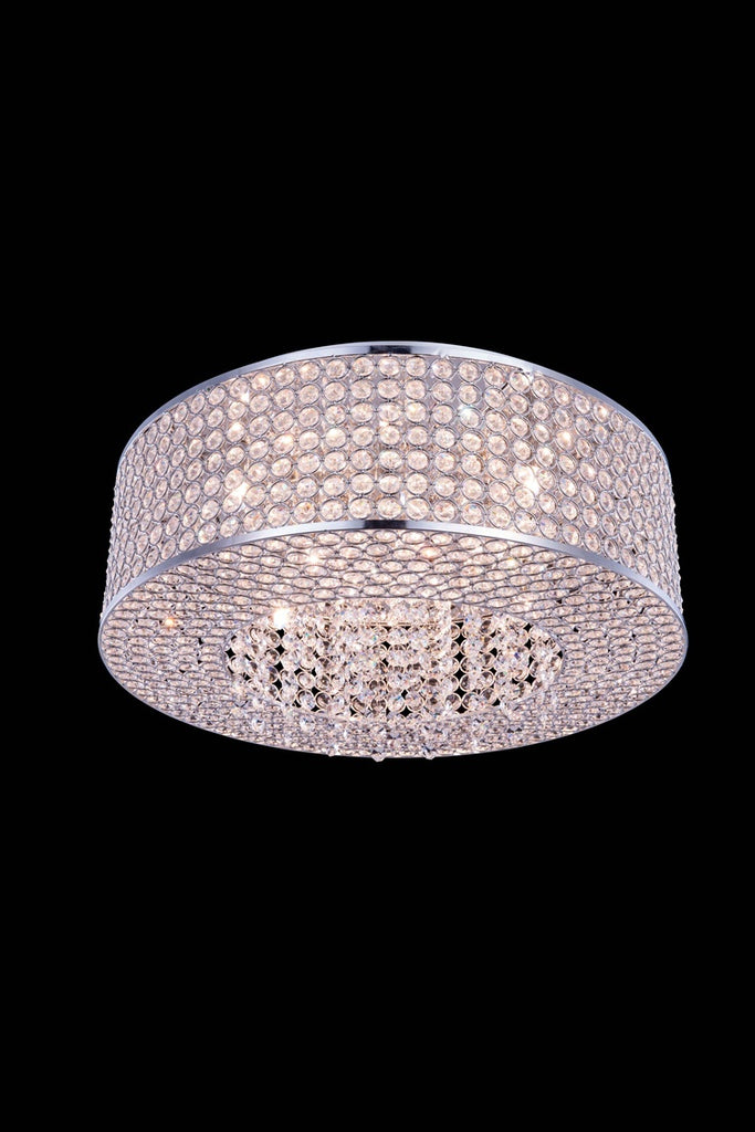 C121-2914F20C/RC - Regency Lighting: Amelie 8 light Chrome Flush Mount Clear Royal Cut Crystal