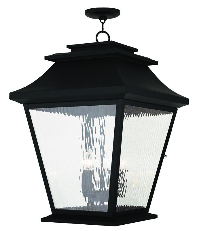 Livex Hathaway 5 Light Black Outdoor Chain Lantern  - C185-20247-04