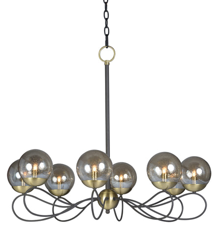 Reverb 8-Light Pendant w/Xenon Bulbs Textured Bronze / Satin Brass - C157-20465TBGTBZSBR/BUX