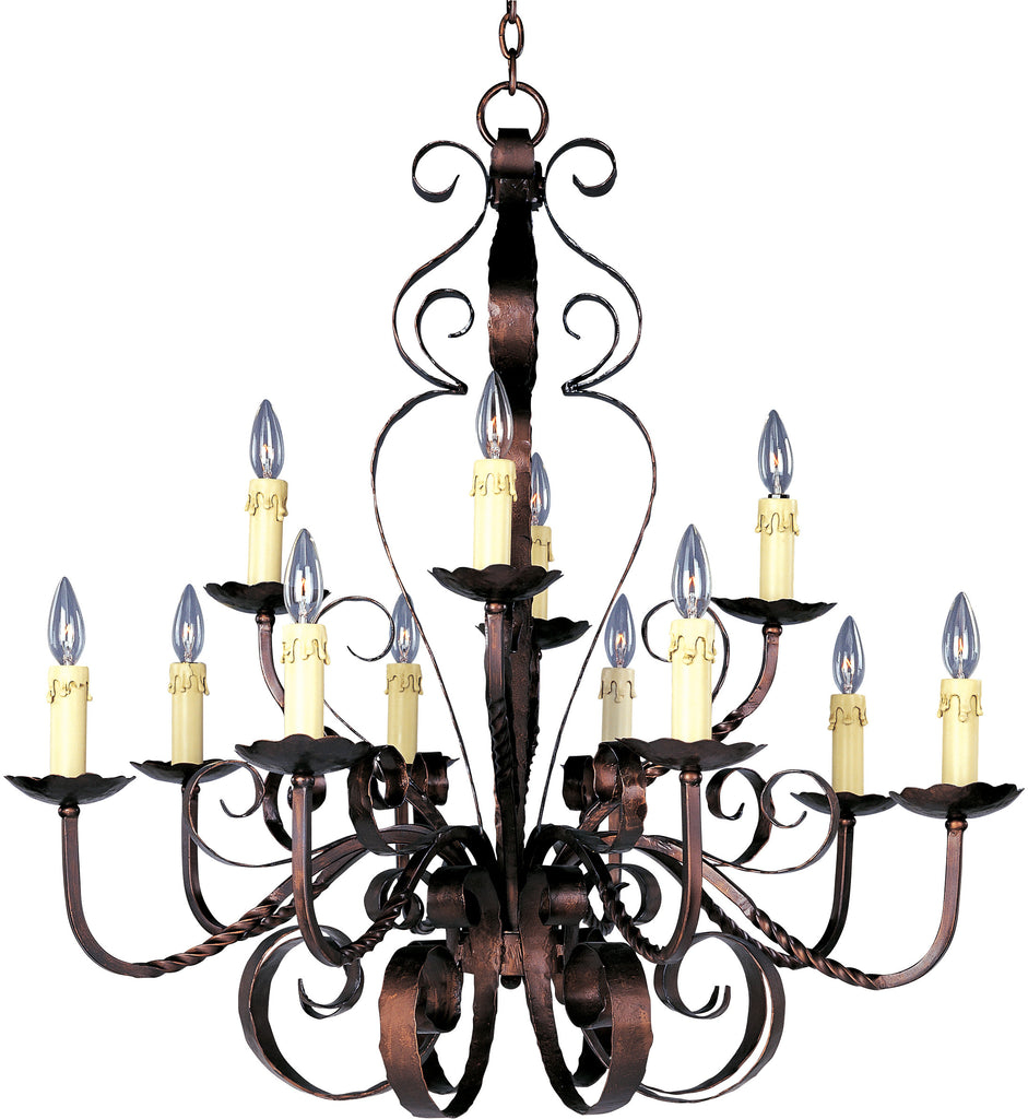 Aspen 12-Light Chandelier Oil Rubbed Bronze - C157-20620OI