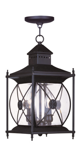 Livex Providence 2 Light Bronze Outdoor Chain Lantern  - C185-2095-07