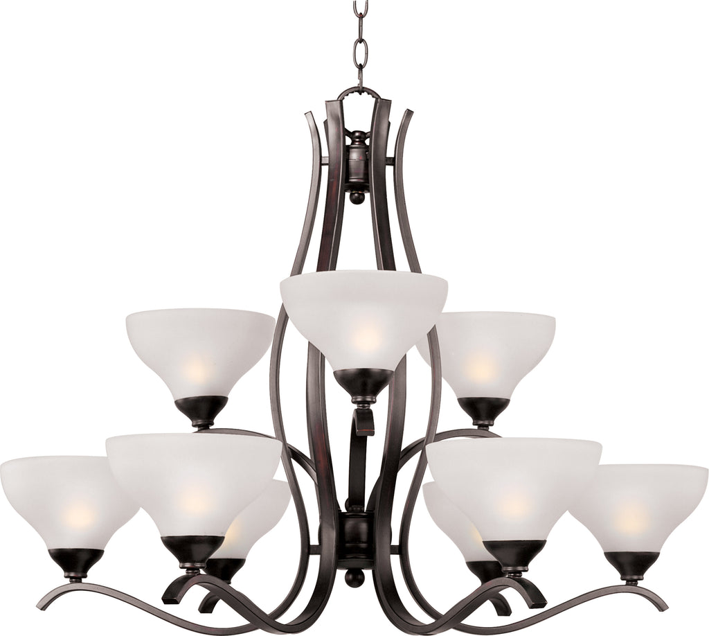 Contour 9-Light Chandelier Oil Rubbed Bronze - C157-21266FTOI