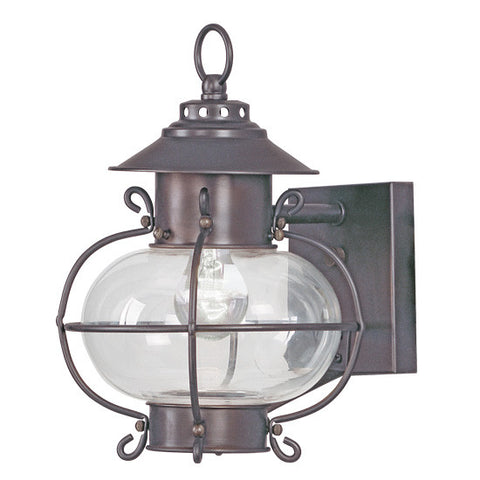 Livex Harbor 1 Light Bronze Outdoor Wall Lantern - C185-2221-07