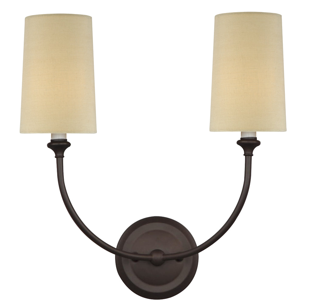 2 Light Dark Bronze Modern Sconce - C193-2242-DB