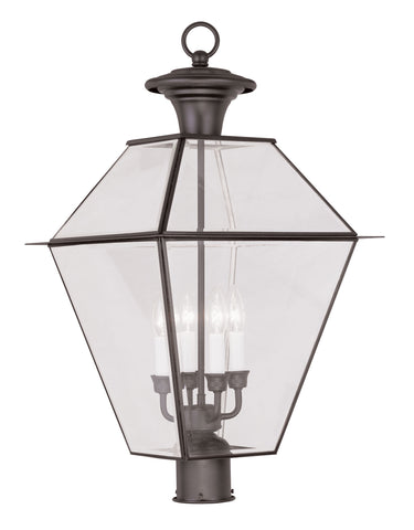 Livex Westover 4 Light Bronze Outdoor Post Lantern - C185-2388-07