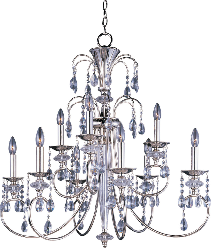 Montgomery 9-Light Chandelier Polished Nickel - C157-24307CLPN