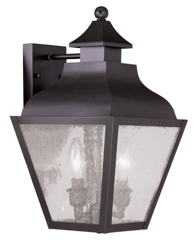 Livex Vernon 2 Light Bronze Outdoor Wall Lantern - C185-2451-07