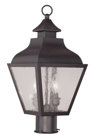 Livex Vernon 2 Light Bronze Outdoor Post Lantern - C185-2452-07