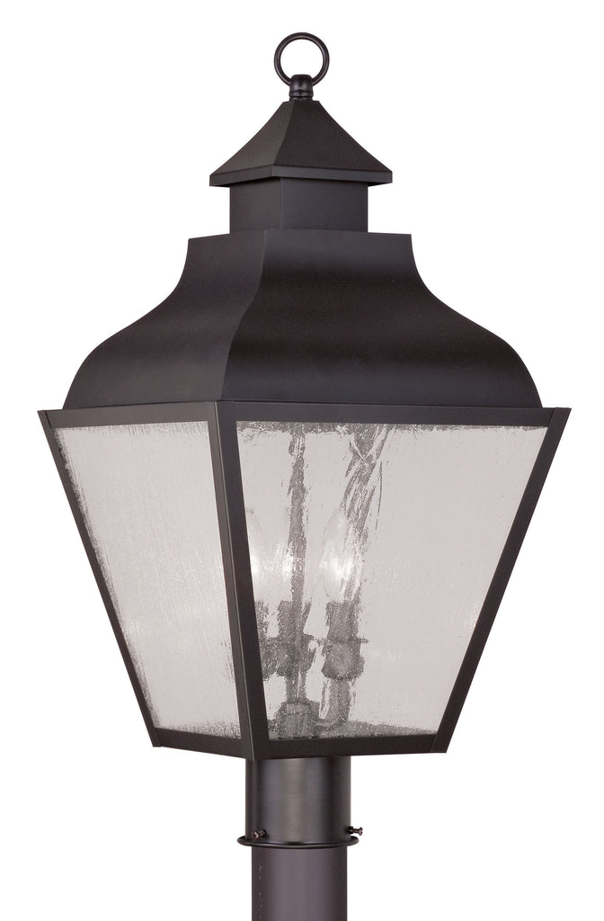 Livex Vernon 3 Light Bronze Outdoor Post Lantern - C185-2455-07