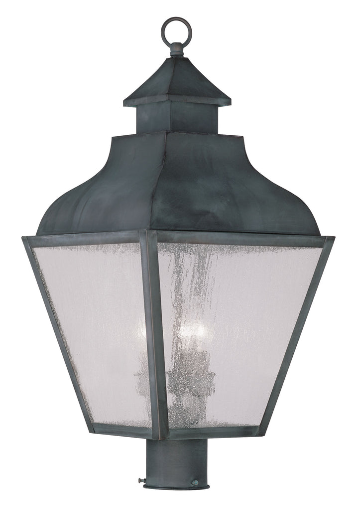 Livex Vernon 3 Light Charcoal Outdoor Post Lantern - C185-2455-61