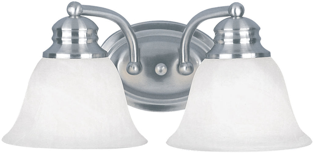 Malaga 2-Light Bath Vanity Satin Nickel - C157-2687FTSN