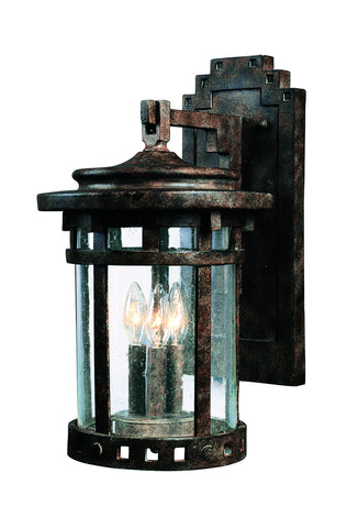 Santa Barbara Cast 3-Light Outdoor Wall Lantern Sienna - C157-3135CDSE