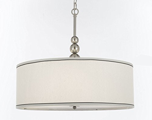 Stewart 3 Light Chandelier Pendant with Drum Shade - J10-0420/3