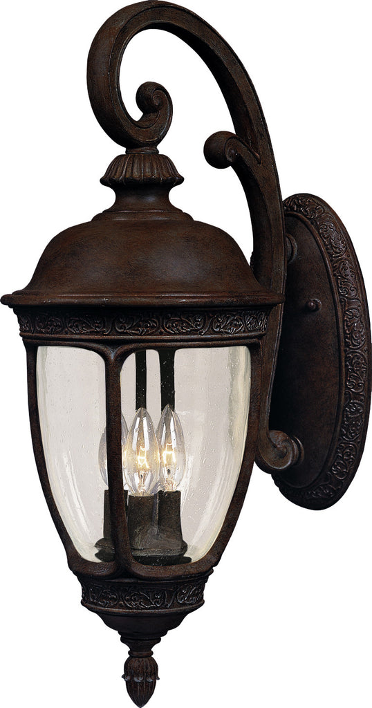 Knob Hill Cast 3-Light Outdoor Wall Lantern Sienna - C157-3464CDSE