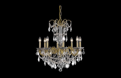 ZC121-9708D24FG/RC - Regency Lighting: Athena 8 light French Gold Chandelier Clear Royal Cut Crystal