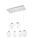 ZC121-5106D6C - Regency Lighting: Ivy 6 light in Chrome Pendant