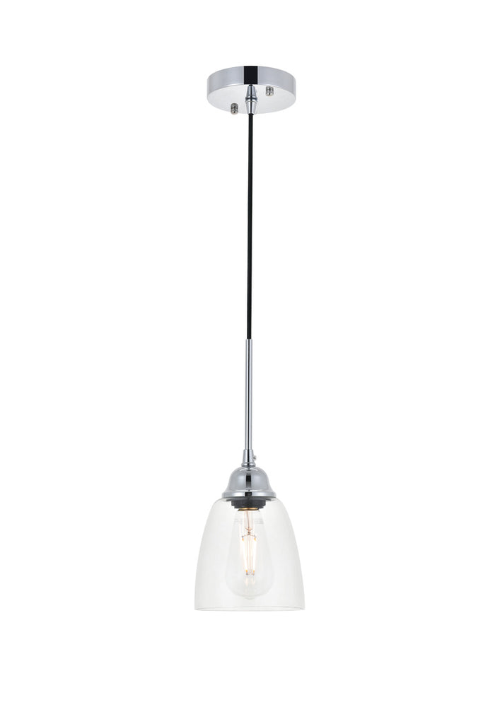 ZC121-LD4013D6C - Living District: Felicity 1 light chrome Pendant