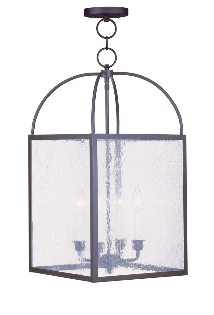 Livex Milford 4 Light Bronze Chain Lantern  - C185-4046-07