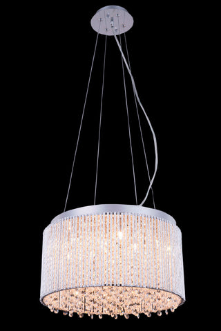 C121-2092D16C/RC - Regency Lighting: Influx 10 light Chrome Pendant Clear Royal Cut Crystal