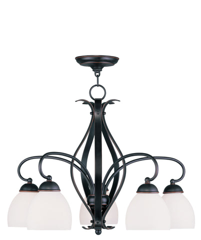 Livex Brookside 5 Light Olde Bronze Chandelier - C185-4775-67