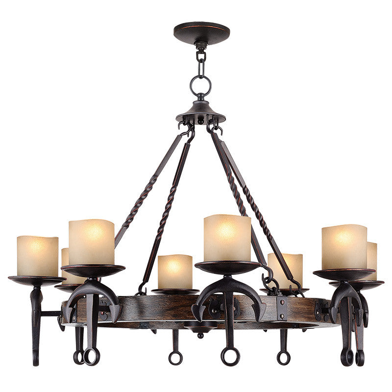 Livex Cape May 8 Light Olde Bronze Chandelier - C185-4868-67