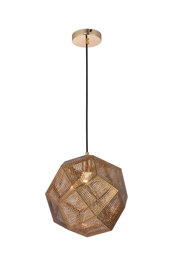 ZC121-PD2053 - Urban Classic: Kronos 1 Light Gold Pendant