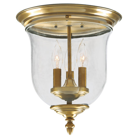 Livex Legacy 3 Light Antique Brass Ceiling Mount - C185-5021-01