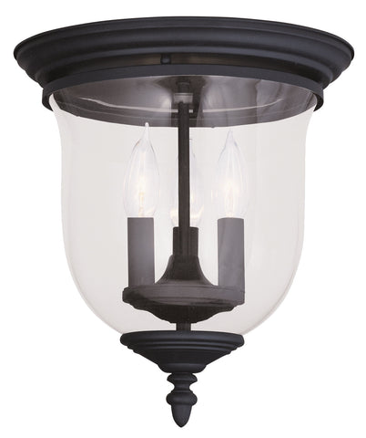 Livex Legacy 3 Light Black Ceiling Mount - C185-5021-04