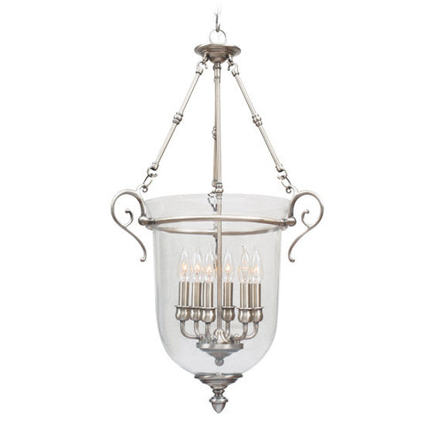 Livex Legacy 6 Light Brushed Nickel Chain Lantern  - C185-5023-91