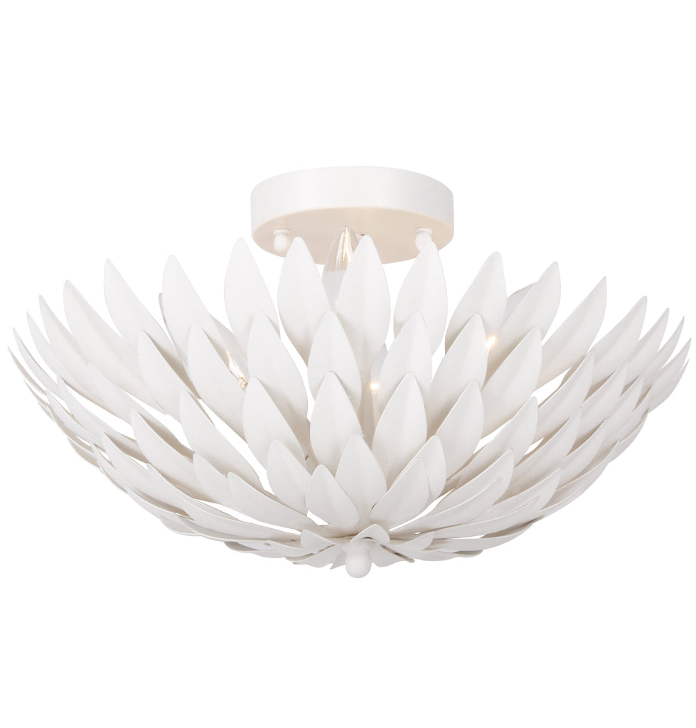 4 Light Matte White Floral Ceiling Mount - C193-505-MT