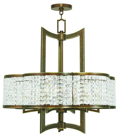 Livex Grammercy 6 Light Palacial Bronze Chandelier - C185-50576-64