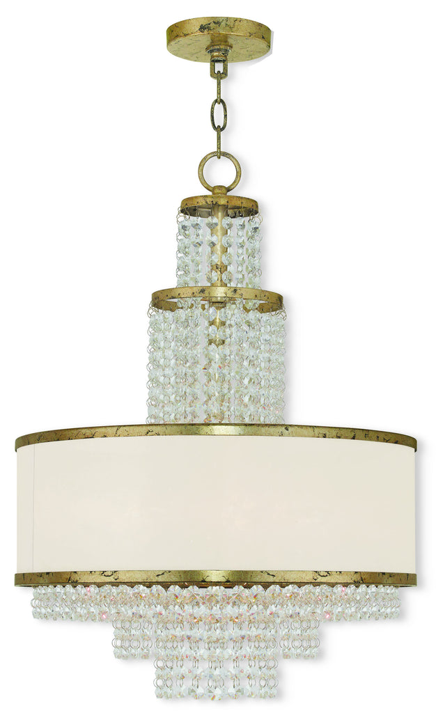 Livex Prescott 5 Light Winter Gold Chandelier - C185-50785-28