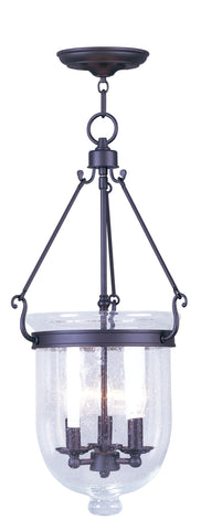 Livex Jefferson 3 Light Bronze Chain Lantern  - C185-5084-07