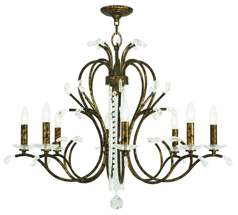 Livex Serafina 8 Light VBR Chandelier - C185-51008-71