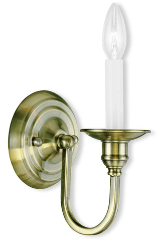 Livex Cranford 1 Light Antique Brass Wall Sconce - C185-5141-01