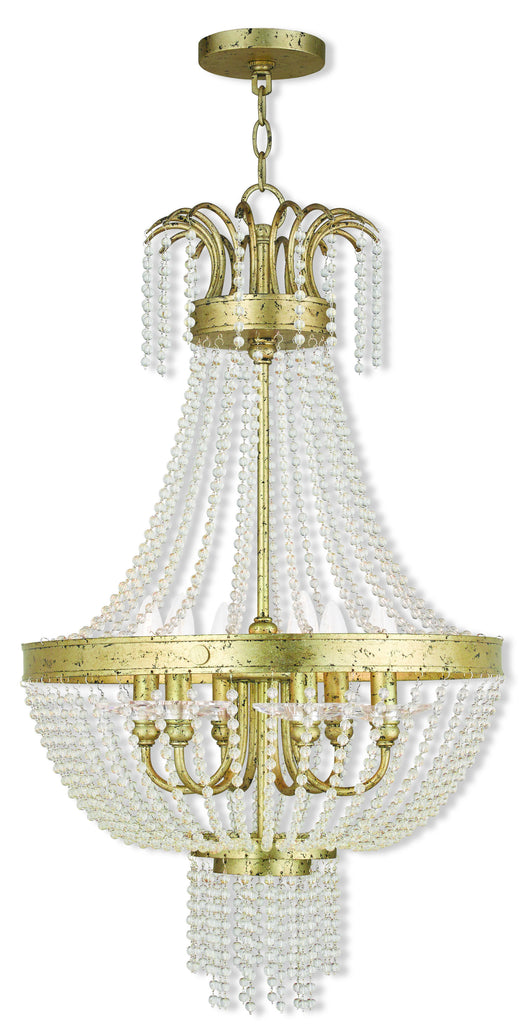 Livex Valentina 6 Light Winter Gold Pendant - C185-51856-28