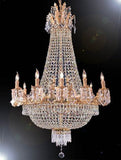 Swarovski Crystal Trimmed Chandelier Empire Chandelier H50" W30" - A93-1280/10+5Largesw